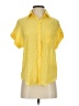 Lily Star Yellow Short Sleeve Blouse Size S - photo 1