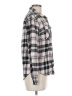 Forever 21 Plaid Black Long Sleeve Button-Down Shirt Size M - photo 4