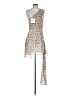 Reverse Floral Silver Cocktail Dress Size S - photo 2