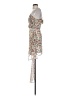 Reverse Floral Silver Cocktail Dress Size S - photo 5