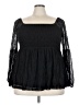 Torrid Black Long Sleeve Blouse Size 3X Plus (3) - photo 1