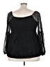 Torrid Black Long Sleeve Blouse Size 3X Plus (3) - photo 2