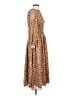 Ann Taylor 100% Polyester Paisley Brown Casual Dress Size 4 (tall) - photo 4