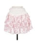 Evolutionary 100% Polyester Hearts White Casual Skirt Size M - photo 2