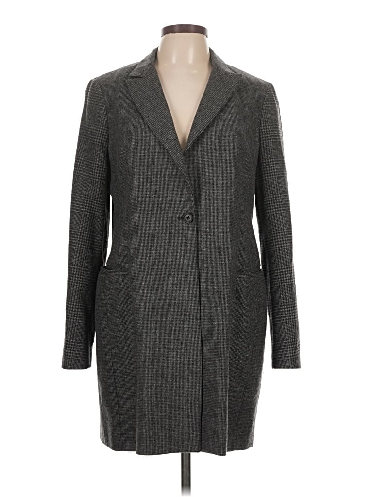 Pre-owned Allsaints Wool Coat In Gray