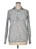 Mountain Hardwear Stripes Silver Long Sleeve Blouse Size XL - photo 1