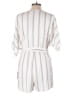 Lulus 100% Rayon Stripes White Romper Size L - photo 2