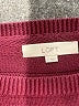 Ann Taylor LOFT 100% Cotton Burgundy Pullover Sweater Size L - photo 7