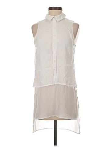 BCBGeneration Sleeveless Button-Down Shirt (view 1)