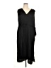 Vince. 100% Polyester Solid Black Cocktail Dress Size 1X - photo 1