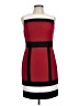 Sandra Darren Color Block Red Cocktail Dress Size 10 (petite) - photo 1