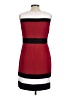 Sandra Darren Color Block Red Cocktail Dress Size 10 (petite) - photo 2