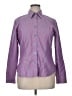 Foxcroft Stripes Purple Long Sleeve Button-Down Shirt Size 14 - photo 1
