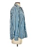 J.Crew 100% Cotton Stripes Blue Long Sleeve Button-Down Shirt Size 2 - photo 4