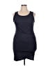 Leith Solid Gray Casual Dress Size XXL - photo 1