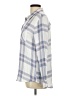 Rails 100% Rayon Plaid Silver Long Sleeve Blouse Size L - photo 5