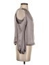 Joie 100% Silk Gray 3/4 Sleeve Silk Top Size XS - photo 4