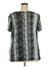 Jaclyn Smith Animal Print Silver Black Short Sleeve T-Shirt Size XXL (estimated) - photo 2