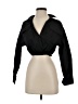 A.L.C. 100% Cotton Black Long Sleeve Blouse Size 0 - photo 1