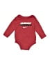 Nike Red Long Sleeve Onesie 12-18 MO / 18 MO - photo 1