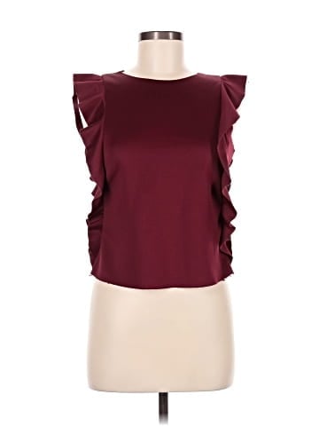 Red Saks Fifth Avenue Sleeveless T-Shirt (view 1)