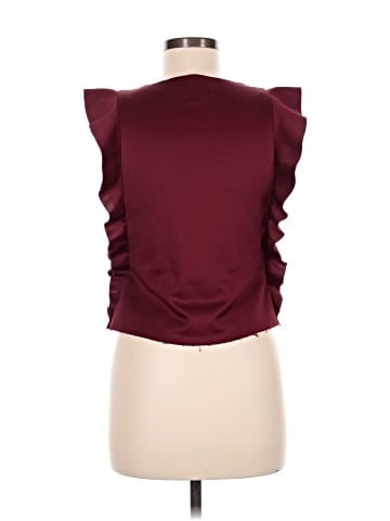 Red Saks Fifth Avenue Sleeveless T-Shirt (view 2)