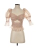 LPA Tan Short Sleeve Top Size S - photo 1