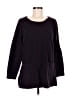 Purejill Tweed Solid Stripes Marled Purple Pullover Sweater Size M - photo 1