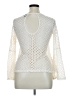 No Comment 100% Polyester Ivory Long Sleeve Blouse Size XL - photo 2