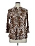 Fylo Animal Print Brown 3/4 Sleeve Blouse Size XL - photo 1