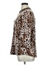 Fylo Animal Print Brown 3/4 Sleeve Blouse Size XL - photo 5