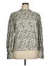 Maison d' Amelie 100% Polyester Animal Print Silver Long Sleeve Blouse Size XL - photo 1
