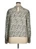 Maison d' Amelie 100% Polyester Animal Print Silver Long Sleeve Blouse Size XL - photo 2