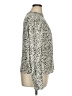 Maison d' Amelie 100% Polyester Animal Print Silver Long Sleeve Blouse Size XL - photo 4