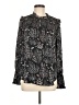 Ann Taylor LOFT 100% Polyester Paisley Black Long Sleeve Blouse Size M - photo 1