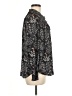 Ann Taylor LOFT 100% Polyester Paisley Black Long Sleeve Blouse Size M - photo 4