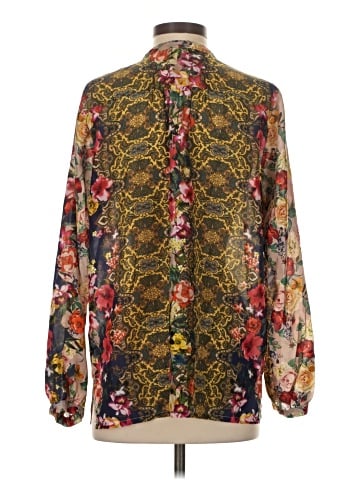 Johnny Was Long Sleeve Silk Top (view 2)