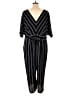 City Chic Stripes Black Jumpsuit Size 22 Plus (XL) - photo 2