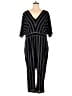 City Chic Stripes Black Jumpsuit Size 22 Plus (XL) - photo 1