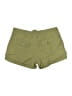 Almost Famous Solid Green Khaki Shorts Size 7 - photo 2