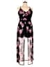 No Boundaries Floral Black Jumpsuit Size 21 - photo 1