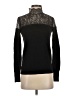 Jennifer Lopez 100% Nylon Black Turtleneck Sweater Size XS - photo 1