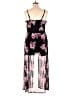 No Boundaries Floral Black Jumpsuit Size 21 - photo 2