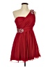 Deb 100% Polyester Red Cocktail Dress Size 11 - 12 - photo 1