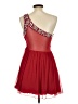 Deb 100% Polyester Red Cocktail Dress Size 11 - 12 - photo 2