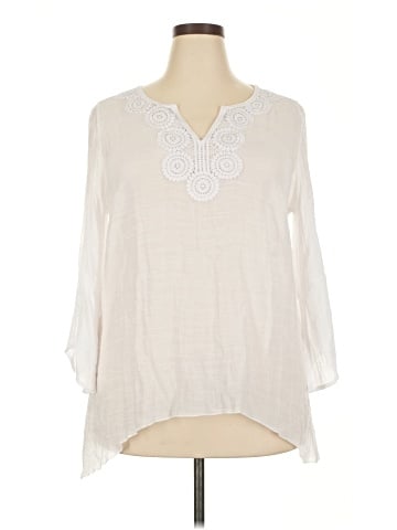 New Directions 3/4 Sleeve Blouse (view 1)