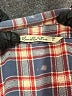 Vanilla Star 100% Cotton Plaid Orange Long Sleeve Button-Down Shirt Size L - photo 7