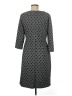 Talbots Polka Dots Gray Casual Dress Size M - photo 2
