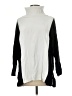 Ravel Color Block White Turtleneck Sweater Size M - photo 1
