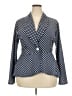 NY Invasion Blue Long Sleeve Blouse Size 2X - photo 1